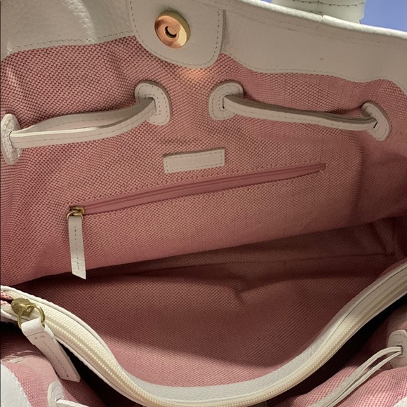 Dooney & Bourke White Leather Tote - Picture 8 of 10